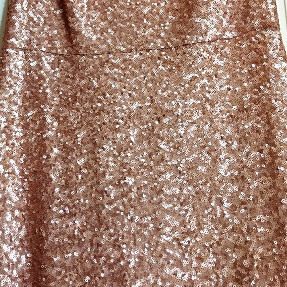 Gianni Bini New Size 12 Juliet Pink Sequin Sleeveless Maxi Flare Dress - Picture 9 of 10